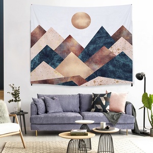 Tissu modifiable paysage marin mural suspendu paysage marin <span class=keywords><strong>tapisserie</strong></span> océan suspendu Art décor <span class=keywords><strong>tapisserie</strong></span> pour chambre à coucher Offre Spéciale - Product Image 3