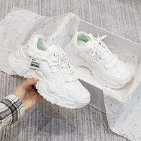 Zapatos Deportivos de Primavera con Parte Superior de PU, Zapatos de Plataforma para Mujer, Zapatos Casuales Cómodos y Versátiles