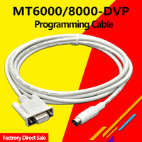 Cable de Programación PLC Serie Delta DVP para HMI Veinview MT6071IP/IE MT8071IP Series MT6000/MT8000-DVP PVC para Uso Industrial