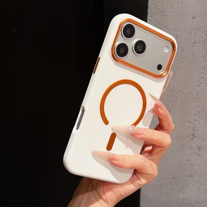 Wholesale Matte Magnetic Cell Phone <b>Case</b> for iPhone 17 14 15 16 Pro Max <b>Wireless</b> <b>Charging</b> Shockproof Protective Back Cover - Product Image 3