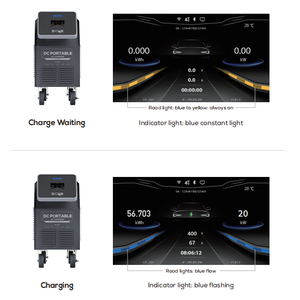 Chargeur EV portable rapide DC 20KW GBT/CCS/Chademo <span class=keywords><strong>G2V</strong></span> Power Bank Cargador APP avec affichage, borne de recharge sans batterie - Product Image 5