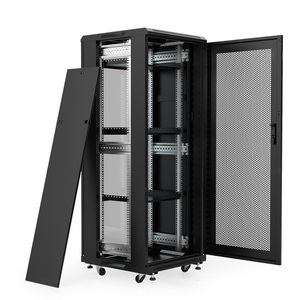 Armadio dati 12/16/20/24/28/32/38/42U 600*1000mm per Server a pavimento armadio di rete da 19 pollici con porta in vetro