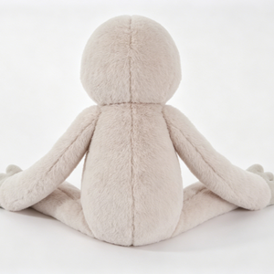 Peluche de Perezoso de Brazos Largos Personalizado, Suave y Color Taupe Claro, con Parche de Contraste en el Ojo y Extremidades Extra Largas - Product Image 4