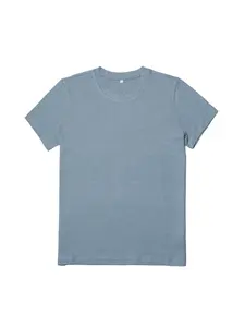 Wholesale Price Hemp Organic Cotton Casual T-shirts Daily Wear Solid Color Round Neck Oversized T Shirts For Men