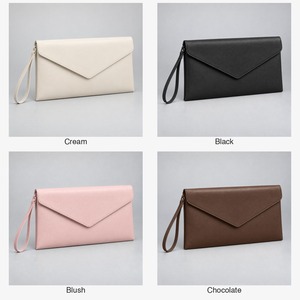Clutch Bag <b>Envelope</b> PU Leather Women with Wrist Strap Hidden Magnet 28x17cm Custom Logo - Product Image 5