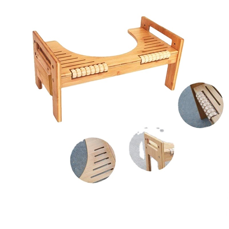 Tabouret De Toilette En Bambou Et Fer - Marchepied WC Ergonomique Antidérapant Pour Position Naturelle