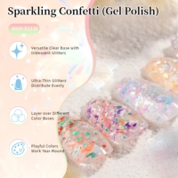 Vernis à ongles gel professionnel de qualité salon, paillettes réfléchissantes, gel UV à retirer par trempage, fournitures pour nail art, OEM