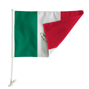 <span class=keywords><strong>Bandera</strong></span> de coche de México, 12x18 pulgadas, estampado de poliéster, <span class=keywords><strong>soporte</strong></span> de puerta, Coche - Product Image 2