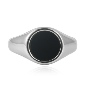 Yunnique – bague en pierre ronde pour femmes, monture sertie, bijoux cadeau, 24028 - Product Image 5