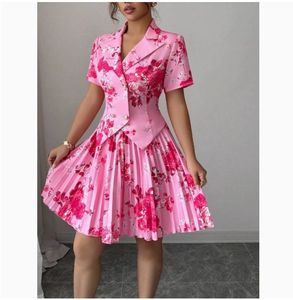 Completo da donna primavera autunno 2026: Nuovo set alla moda con stampa floreale elegante e abito <span class=keywords><strong>due</strong></span> pezzi casual - Product Image 6