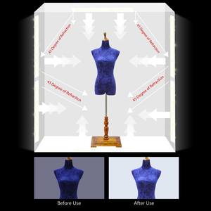 PULUZ 2m 240W 5500K Kit de studio <span class=keywords><strong>photo</strong></span> pour vêtements / portrait de modèle adulte et photographie de costumes, boîte à lumière de studio - Product Image 3