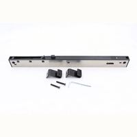 RHETECH Quincaillerie pour portes coulissantes en alliage de zinc et acier inoxydable, amortisseur robuste à fermeture douce, vis de fixation pour chambre et cuisine
