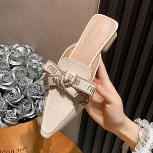2.5CM New Color Elegante Chaussures Femmes Low <b>Mules</b> Loafer Women low Heels - Product Image 3