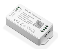 Tuya Smart Life Wifi Control regulable 16 millones de colores RGB LED Strip Dimmer Controller DC12-24V RF 2,4G Control remoto inalámbrico