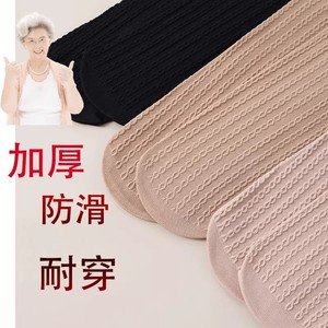 Thickened Velvet Crew Socks 150D Nylon Women's Warm Non Slip Solid Color Spring Autumn Wear - Product Image 3