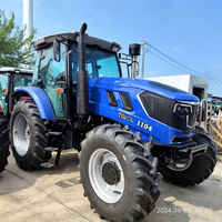 Tracteur agricole utilitaire 4x4 diesel 100HP 130HP 150HP à transmission par boîte de vitesses et pompe, haute productivité, certifié CE ISO, pour usage commercial – Vente directe usine