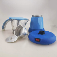 Cafetière espagnole Machine à café électrique Bleu/Rouge/Vert/Argent