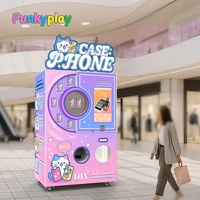 Funkyplay 3D impreso estación de tren caja del teléfono móvil máquina expendedora automática con función SDK
