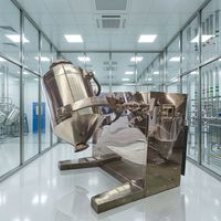 Mélangeur Tambour Rotatif SYH 3D 380V 3kW SUS316L 200L Automatique pour Poudres Chimiques, Peintures, Aliments, Séchage, Plastiques OEM