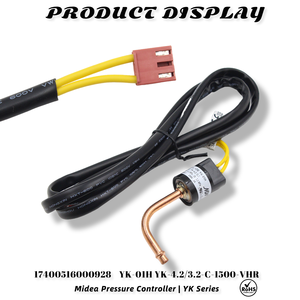 YK-01H YK-4.2/3.2-C-1500-VHR สวิตช์แรงดันท่อทองแดงไฟฟ้าอุตสาหกรรม HVAC คอนโทรลเลอร์รีเซ็ตอัตโนมัติ - Product Image 2