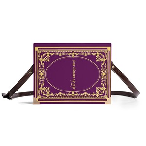 Navy Blue Gold Vintage Scripture Book Shaped PU Box Bible <strong>Bag</strong> <strong>Women</strong> Ornate Crown Floral Sword Print <strong>Shoulder</strong> Purse Custom - Product Image 4