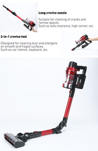 Aspiradora Inalámbrica Portátil <span class=keywords><strong>BOCO</strong></span> 30000PA V12 PRO, Recargable, con Tecnología Ciclónica, sin Cable, con Batería, Certificación CE, Color Rojo, para Limpieza en Seco - Product Image 6