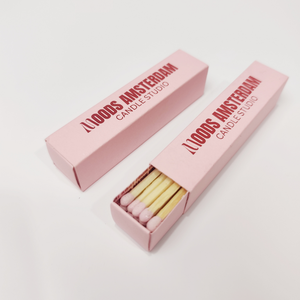 Velas Aromáticas Creativas con Punta de Madera, en Caja Especial, con Cerillas de Madera, Personalizadas para Bodas, Clásicas, Seguras, Color Rosa - Product Image 1