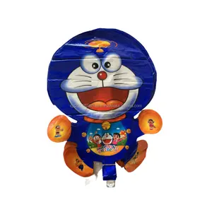 热卖卡通人物蓝色机器猫哆啦a梦蜘蛛侠箔气球聚酯薄膜氦球派对装饰