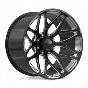 Monobloque personalizado 6/8 agujeros ruedas de aleación negra mate 22 24 26 pulgadas 6x135 6x139,7 ruedas forjadas cóncavas profundas para <span class=keywords><strong>Ford</strong></span> <span class=keywords><strong>Bronco</strong></span> - Product Image 1