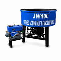 Bétonnière à cuve plate verticale de 400 L, modèle JW400, à moteur diesel