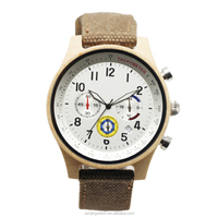 Montre sport chronographe personnalisable en tissu, style classique pour homme, style alpinisme