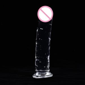 Dildos de Cristal Artificial de Silicona Suave con Diseño Realista de Goma Natural, Producto para Adultos de TPE Colorido para Mujeres - Product Image 4