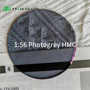 Lentes Ópticas Fotocromáticas Grises de Visión Única con Recubrimiento Verde HMC de 1.56 - Product Image 3