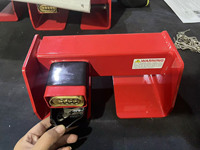 Serrure de porte de cargaison robuste pour accessoire de semi-remorque en acier enduit de poudre de conteneur de transport avec combinaison de sécurité maximale