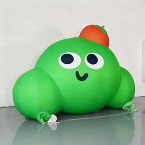 Logo gonflable, dessin animé, adorable poupée tomate assise, décoration gonflable pour terrasses extérieures, centres commerciaux, places et pelouses - Product Image 3