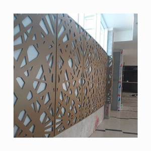 Pantallas decorativas de <span class=keywords><strong>Metal</strong></span> personalizadas para interiores/exteriores, pantallas de privacidad para partición de restaurante y jardín, técnicas de revestimiento de tema de construcción - Product Image 6