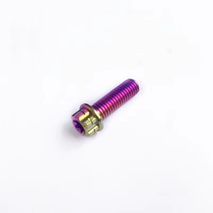 สลักเกลียวหกเหลี่ยมไทเทเนียมสี ขนาด M8 UNF 20 มม. สำหรับตกแต่งรถจักรยานยนต์ - Product Image 5