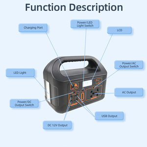 Station d'alimentation portable 150W 220V avec batterie LiFePO4 et éclairage LED, service personnalisé - Product Image 1