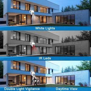 4MP 8MP double objectif 8X caméra sans fil intelligente PTZ 2.8mm + 8mm ICSEE APP surveillance à distance système de caméra de sécurité à domicile - Product Image 4