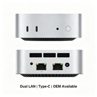 Intel N150 Mini PC LPDDR5 NVMe SSD Dual LAN Gigabit Daya Rendah Komputer Desktop Ringkas Windows 11 Pro Bisnis Kantor OEM ODM