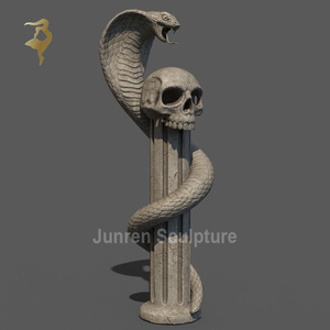 <span class=keywords><strong>Escultura</strong></span> romana de serpiente de combate de Hércules de bronce de tamaño real para exteriores - Product Image 6