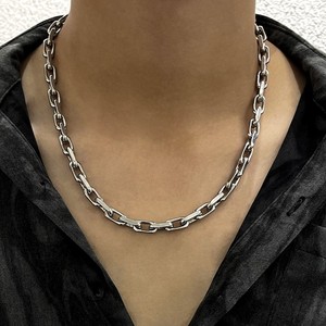 VAF <span class=keywords><strong>WOW</strong></span> 7mm Rectangular plano pulido a mano collar de soldadura de acero inoxidable sin costura 50 + 5cm fuerte resistente Unisex - Product Image 6