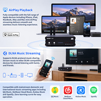 Receptor de Música BRZHIFI BT 6.2 Wifi de Modo Dual ST-200A para Audio en Casa con Transmisión sin Pérdidas y Certificación CE