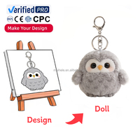 Peluche de 10 cm personnalisée de haute qualité, peluche personnalisée, animal en peluche, créez votre propre design, porte-clés en peluche personnalisé