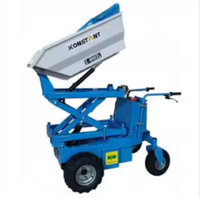 Minidumper Elettrico KONSTANT con Batteria 48V, Capacità Benna 186L, Alimentato a Batteria al Piombo-Acido, Sistema di Sollevamento e Ribaltamento Idraulico