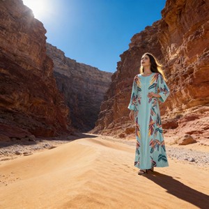 New Style Printed High Quality Polyester Abaya for Muslim Women Custom Elegant Modest Dress - Product Image 1