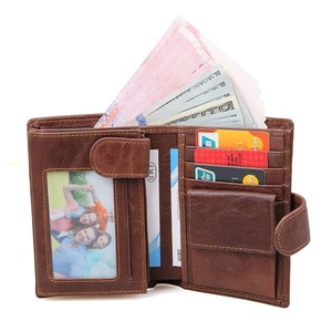 Boshiho RFID Genuine Leather <b>Wallet</b> Credit Card <b>Holder</b> for Men - Product Image 1