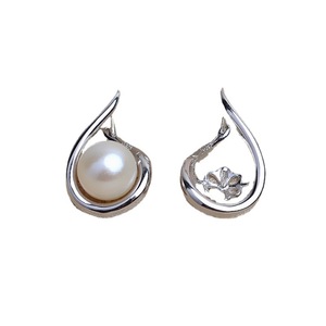 Boucles d'oreilles pendantes en argent Wenchi S925 avec perles de 7 à 13 mm, modèle 15825, accessoires à pampilles avec plateau, bijoux tendance, Chine - Product Image 5