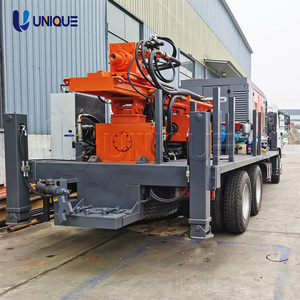 Foreuse rotative diesel montée sur camion pour puits d'eau, profondeur de forage 500m, diamètre de trou 500mm, avec nouveau roulement de moteur pour terres agricoles - Product Image 2