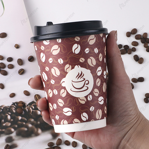 Vaso de Papel para Café Reciclable, Recubierto de PE, de Grado Alimenticio, para Bebidas Calientes, Servicio de Comida para Llevar, Cafetería - Product Image 1